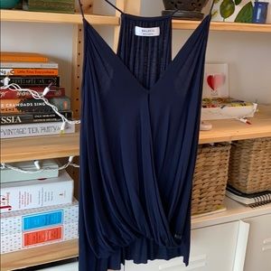 Bailey 44 Navy Blue Camisole Tank Braided Straps M